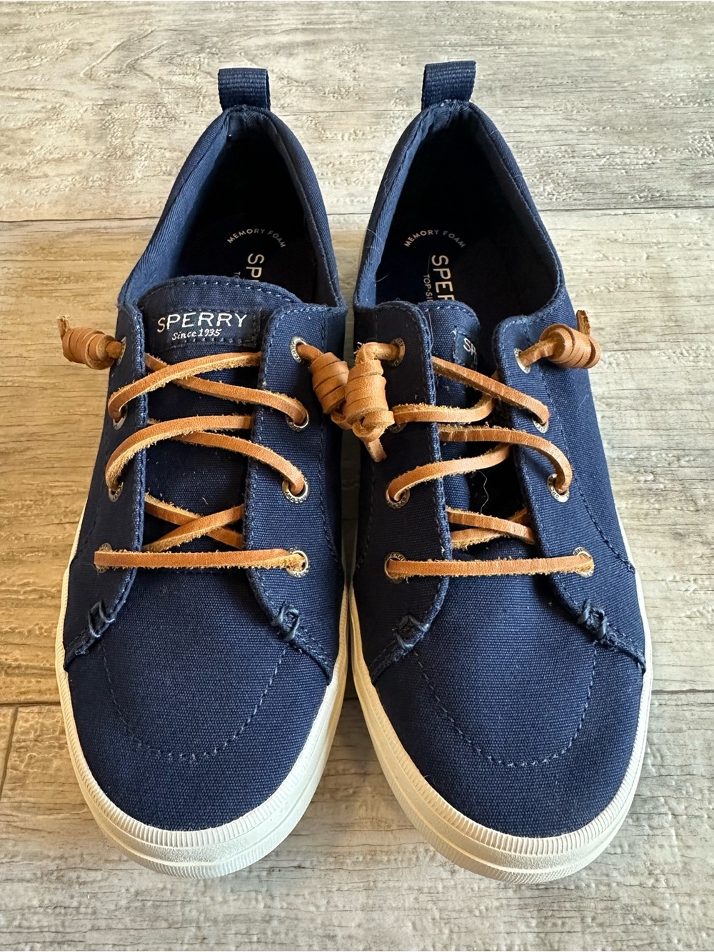 Sperry Top-Sider Navy Canvas Sneakers Women's 8M